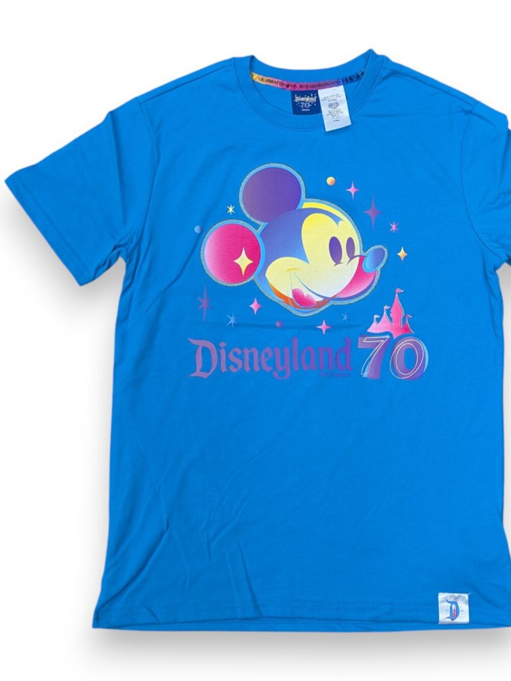 Disneyland Resort 70th Anniversary Magic Key Tee NWT Blue